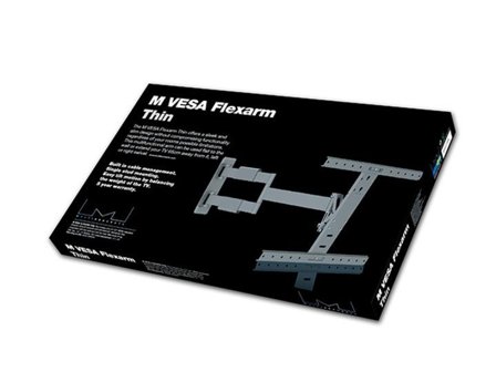 Multibrackets M VESA Flexarm Thin monteringssett - for LCD-skjerm - svart