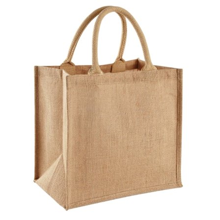 Westford Mill Midi Jute Tote Bag One Size Natural
