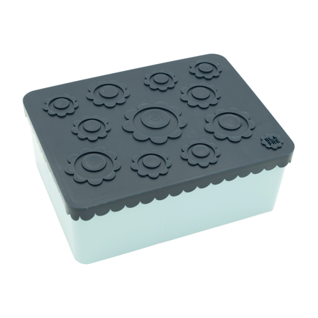 Blafre Matboks i plast treroms Blomst, Lys blå, 1 stk.