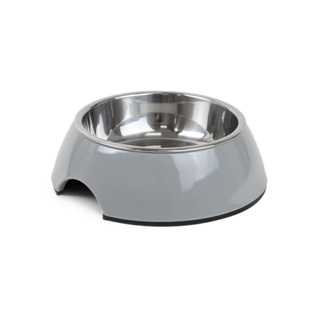 Selected by ZOO - Matbolle Solid Grey S 160 ml, 14x4,5 cm - Hund - Matplass & vannautomater for hund - Matskåler og vannskåler - ZOO.no