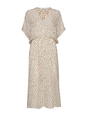 Andina Long Dress Aop 8083 Dresses Cocktail Dresses Creme Samsøe Samsøe*Betinget Tilbud