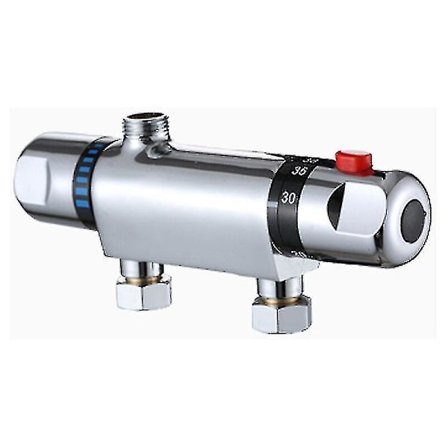 Moderni kromi termostaattinen suihkuhana Paloa estävä termostaattinen suihkuhana Paljas suihkupää täyttöputkella