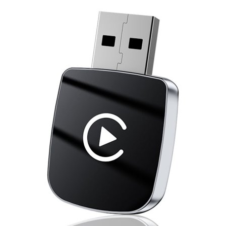 Älykäs auton tekoälylaatikko: Langaton CarPlay ja Android Auto 2-in-1 -sovitin - Hopea