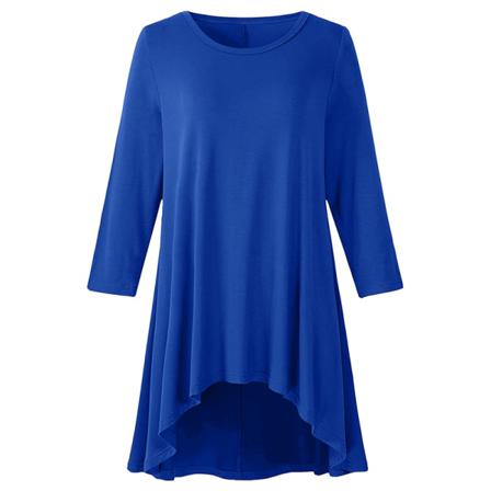 Tunikablus Med Rund Hals För Kvinnor Ruched T-shirt