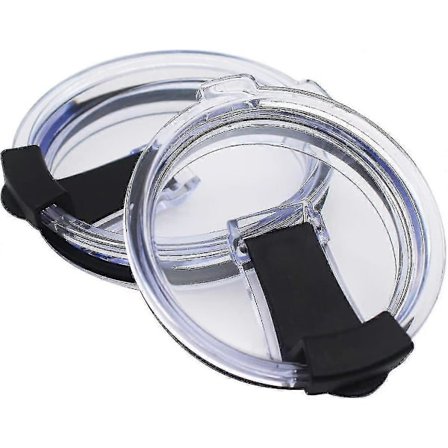 Spillsäkra lock för tumlare, 30 oz, stänksäkert lock för tumlare/för Yeti Rambler/kaffemugg och fler kylmuggar (svart, 30 oz)