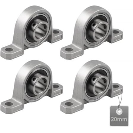 TS-4 Stk. Lagerblokk, Lagerhus, Kulelager, Sink Legering Lager, Sokkellager, Kulelager, med