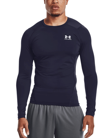 Under Armour HG Armour Comp LS Midnight Navy