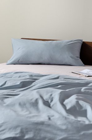 Jotex - Percale Putevar 50x90 Cm - Økologisk Tåkeblå - ZACK - Kjøp Putevar hos Jotex