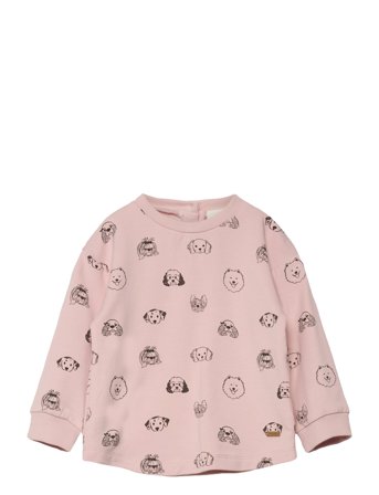 Minymo Sweatshirt Ls Aop - Pink - 56