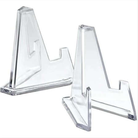 Mynt Holder Display Stativ To Deler Mynt Staffeli Medaljong Merke Samleobjekt Mynt Holder Akryl Telefonholder