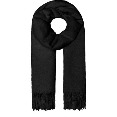 Only, Lima long frill scarf Zwart, Dames, Maat:ONE Size