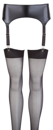 Mandy Mystery: Wetlook strømpebånds holder sæt - Vuxen.dk: Lingeri & undertøj