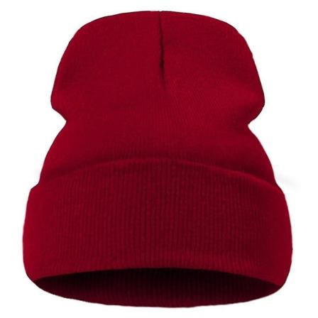 Unisex Jordan 23 printed, casual stickade varma vintermössor (vinröd)