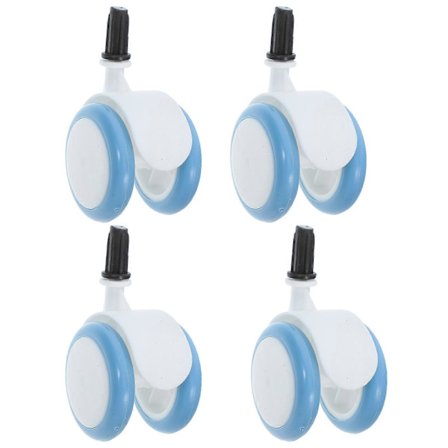 4 stk. Hjul Universal Gåstol Hjul Udskiftning Plast Gummihjul Til Baby Stol Legetøjshegn Gåstol Tilbehør