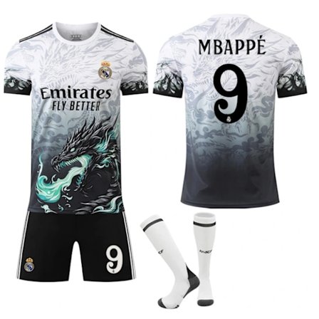 2025 Real Madrid Special Edition Børnefodboldtrøje Nr. 9 Mbappe