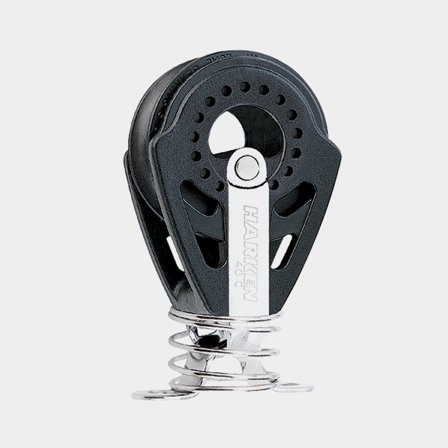 Einfachblock Harken Carbo Air 40 mm, stehend, gleitgelagert, passt für Leinen Ø6 - 10 mm - Boot