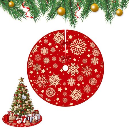 Julgransmatta - Julgransduk - Julduk - Granfilt - Julgransmattor - 90 cm - Julgransdekoration ...