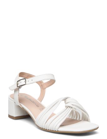 Women Sandals Sandal Med Hæl Hvit Tamaris*Betinget Tilbud