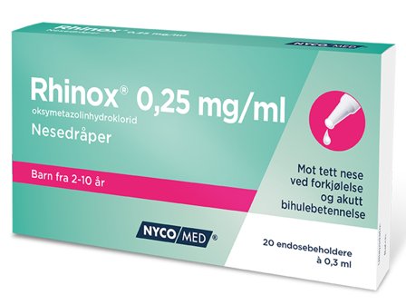 Rhinox Nesedråper 0,25mg/ml, 20 x 0.3 ml