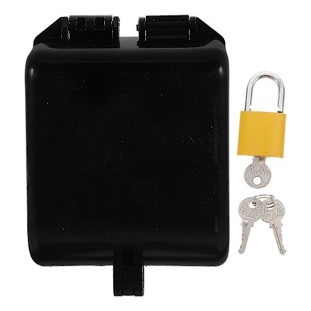 Spigot Lock Vanntett Kranlås Metallmateriale Hageslange Utendørs Bruk Låsende Design 1 Sett