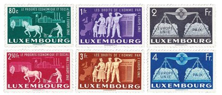 Luxembourg 1951 - MICHEL 478-83 - Postfrisk