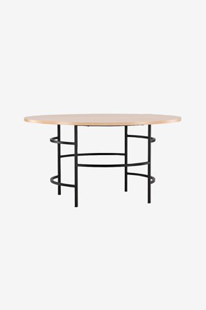 Venture Home - Copenhagen rundt spisebord - Sort - Spiseborde - Fra Homeroom