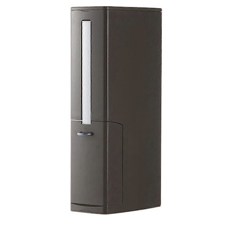 Badeværelses skraldespand, toiletsætbørste, lille skraldespand, ultratynd plastik skraldespand med låg Coffe