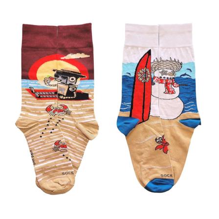 Beach Vacation Socks (tvåpack) från Sock Panda