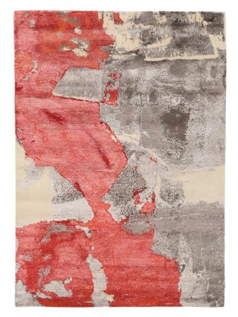 Hand Knotted Contemporary Designs Rug 171X242 Brown/Red