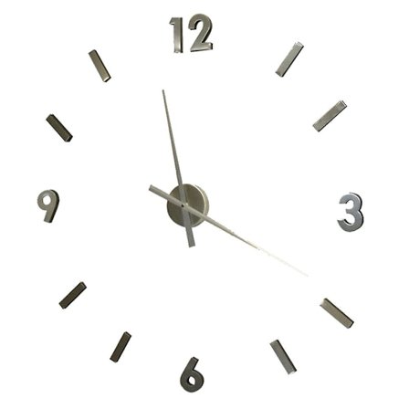 Veggklokke Figurer Sølv