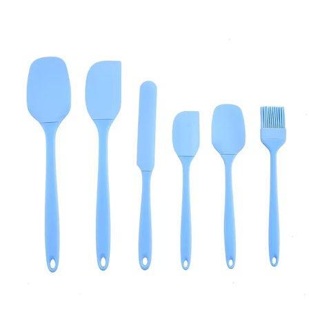 6-delt silikone bagesætsæt - Nordiske farver, varmebestandigt, til køkken og kagedekoration