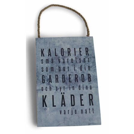 From Living Tavla Kalorier 16x24 cm