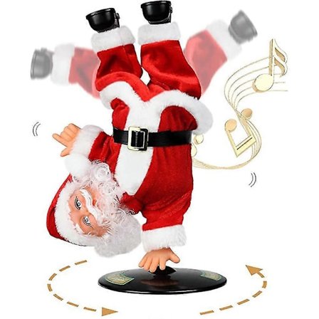 Laulava ja tanssiva joulupukki - Käänteinen pyörivä sähköinen musiikkilelu joululahjaksi