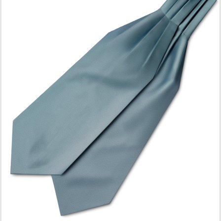 Smoke Grey Grosgrain Cravat for Men - Cravats