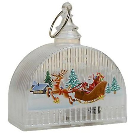 /EA/Upplyst Snöglob Juldekoration Batteri Ingår Klara LED-lampor Hängande Lykta