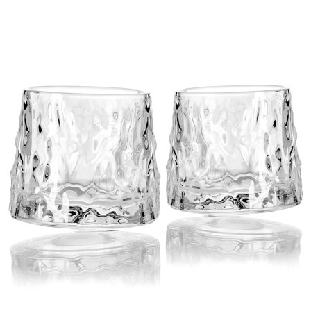 Set vlnitých skleniček na whisky pro muže - Dárky pro milovníky jídla