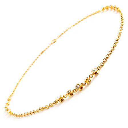 Chanel Vintage, Pre-owned Yellow Goldnecklaces Geel, Dames, Maat:ONE Size
