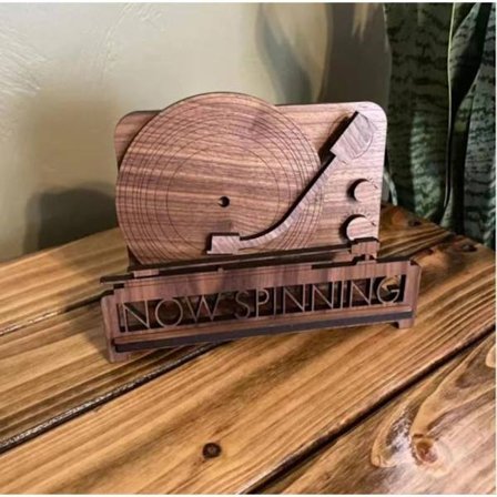 Albumställ Record Display Stand MÖRKBRUNT MÖRKBRUNT