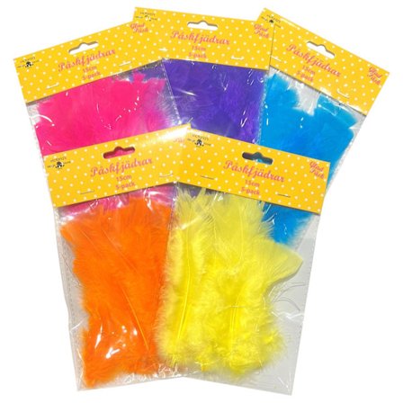 Easter Feathers Mix 5 Colors 5-pack