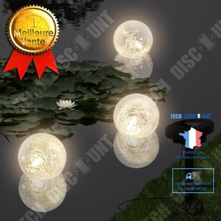 TD Flytande LED Solar Ball 3 delar Solar Lampa för utomhusbelysning