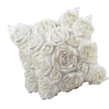 Dekorative pudebetræk til sofapuder, romantisk kærlighed satin rose bryllupsfest boligindretning, boliggave (sæt med 2)