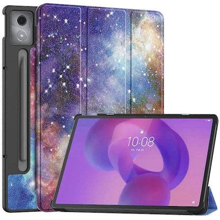 Fodral för Lenovo Idea Tab Pro, mönstrat tryck, läderställ, surfplatta - Galaxy