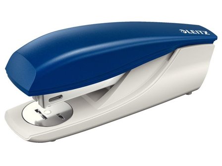 Leitz Häftapparat för kontor, NeXXt, 30 arks kapacitet, kompatibel med Leitz Power Performance P3, 24/6 och 26/6, toppmatad refillmekanism, blå - 