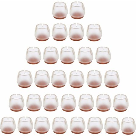 32 stk silikone stolbenkappe fodpude møbler bordben gulvbeskytter