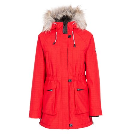 Trespass Womens/Ladies Caption Vattentät Parka XS Röd