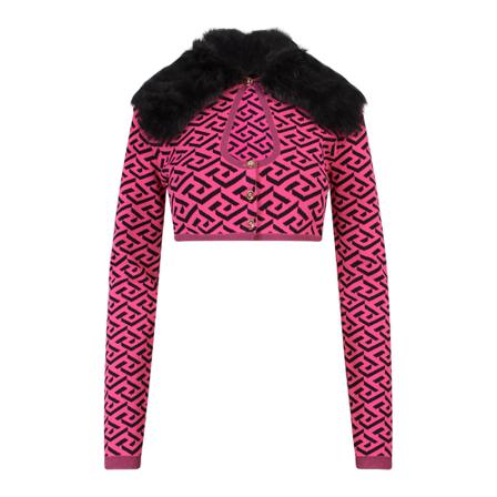 Versace, Topwear 10043581A04064 Różowy, Kobieta, Rozmiar: S
