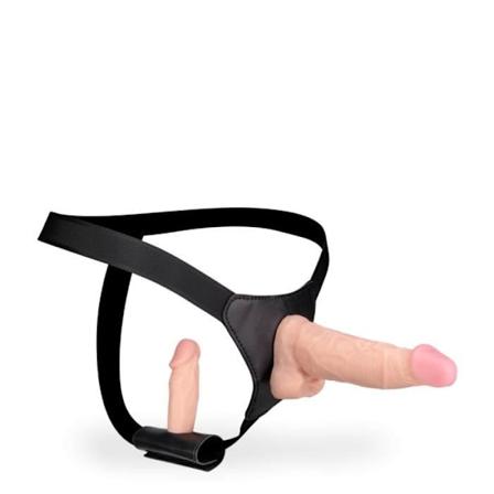 Strap-on dildo med avtagbar andra dildo