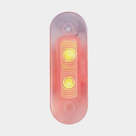 Step light, plastic, white, LED, 12 V, with white illumination