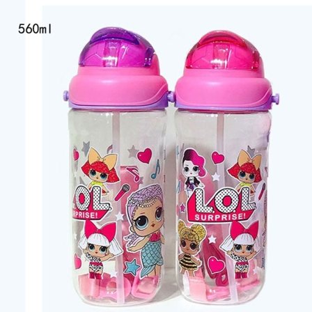 Original LOL Surprise Strop Bærbar Strå Cup Tegnefilm Anime Børn's Lols Dukker Mønster Kopper