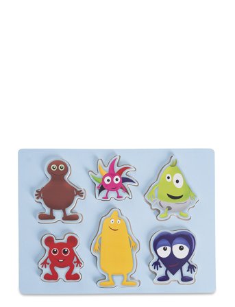 Teddykompaniet | Babblarna- Shape Puzzle, 6 Figures, 1- 3 Y | ONE SIZE